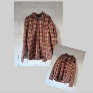Men's Flannel.                                           Color: Dusty Red
